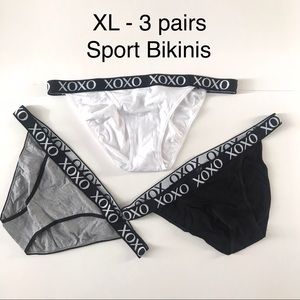 NWOT XL Sport Bikinis, 3 pairs